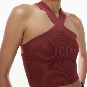 Aritzia / Babaton Sculpt Knit Criss Cross Tank